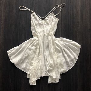 White lace Free People Dress